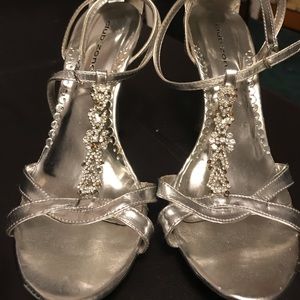 Jeweled wedding shoes